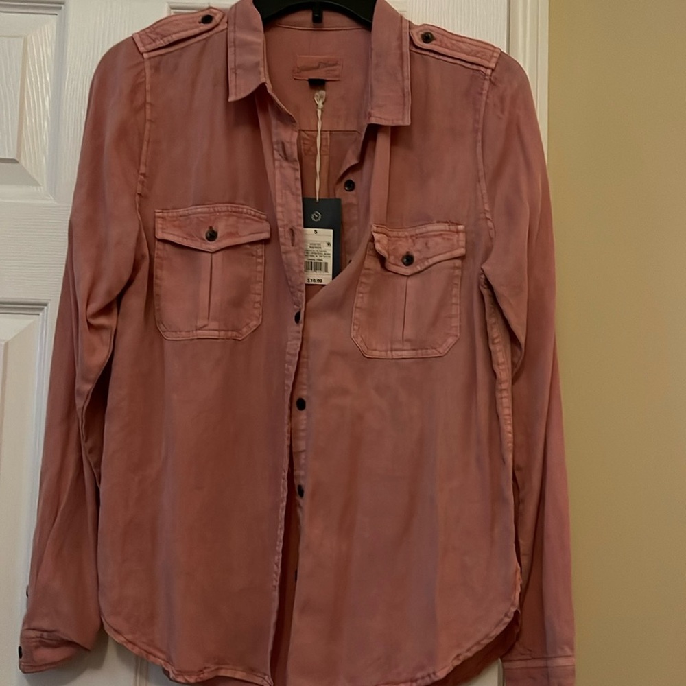 Long sleeve button down blouse